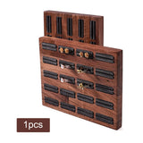 Ornament Display Box Jewelry Display Sheet 20 Slots Wooden Tray