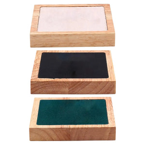 Wooden Velvet Jewelry Tray Storage Display Stand for Bracelet Necklace Earrings