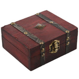 Vintage Lock Treasure Chest Jewelery Box Ring Storage