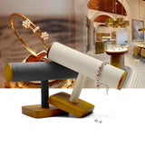 Wooden Watch Display Stand T Shape Jewelry Organizer Stand