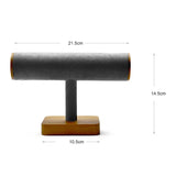 Wooden Watch Display Stand T Shape Jewelry Organizer