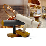 Wooden Watch Display Stand T Shape Jewelry Organizer