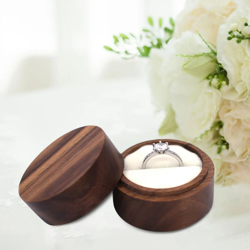 Personalized Wooden Ring Bearer Box Rustic Keepsake