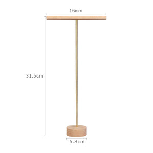 Wooden & Metal Necklace Holders Bracelet Stand Jewelry Chain Earring Organizer