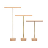 Wooden & Metal Necklace Holders Bracelet Stand Jewelry Chain Earring Organizer