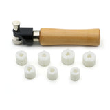 Wooden Handle Micro-Inlaid Ring Set Ring Fixture Tool