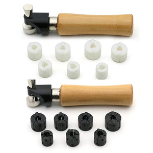 Wooden Handle Micro-Inlaid Ring Set Ring Fixture Tool