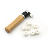 Wooden Handle Micro-Inlaid Ring Set Ring Fixture Tool