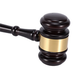 Wooden Gavel Auction Hammer w/ Sound Block for Attorney Handwork
