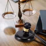 Wooden Gavel Auction Hammer w/ Sound Block for Attorney Handwork