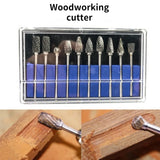 Woodworking Router Bit Engraving Tool 10pcs Cutter Carving