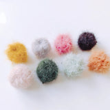 Wool Goods Pendant Necklace Round Ball Earring Accessories Supplies 8pcs