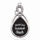 Basketball Circle Necklace Stars Ball Pendant Crystal Chain Necklace