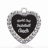 Basketball Circle Necklace Stars Ball Pendant Crystal Chain Necklace