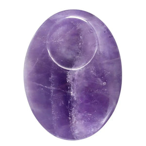 Natural Crystal Worry Stone Thumb Massage Stone