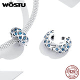 Wostu 925 Silver Clip Stopper Charm for Bracelet FIC1513