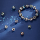 Wostu 925 Silver Love Bead Birthstone Charm for Bracelet Bangle Women