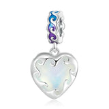 Wostu 925 Silver Ocean Pearl Crystal Charms for Women