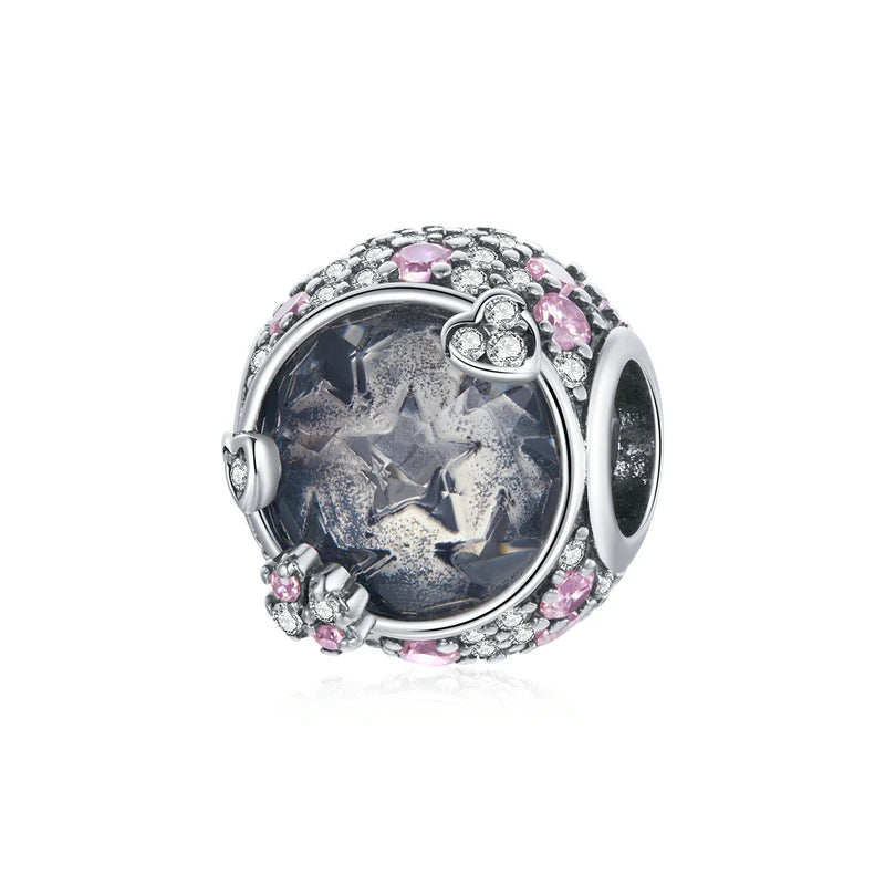 Wostu Bride & Groom 925 Sterling Silver Wedding Charms for Bracelet DIY