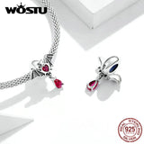 925 Sterling Silver Bat Beads Women Bracelet Charm