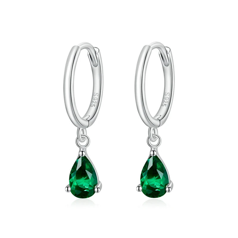 Wostu Water Drop CZ Zircon Wedding Earrings