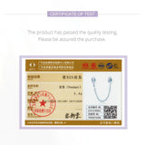 Wostu 925 Silver Safety Chain Purple Glass Charms for Women Bracelet