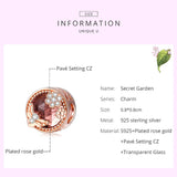 Wostu 925 Silver Bee & Flowers Charms for Bracelet Necklace