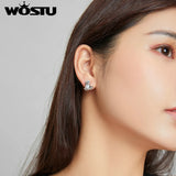 Wostu 925 Silver Sloth Nails Earrings for Women Girl