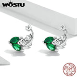 Wostu 925 Silver Lily Valley Earrings Stud for Women Wedding Party Gift