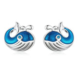 Wostu 925 Silver Animal Ear Stud Earrings for Women