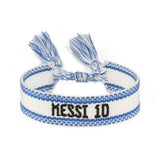 Vintage Football Fans Woven Bracelet Friendship Jewelry