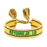 Vintage Football Fans Woven Bracelet Friendship Jewelry