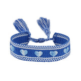 Heart & Star Bicolor Bracelets for Couples
