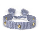 Woven Friendship Bracelet Tiny Stars Summer Jewelry