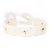 Woven Friendship Bracelet Tiny Stars Summer Jewelry