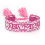 Woven Friendship Bracelet Unisex Lace Embroidery Tassel Bracelet