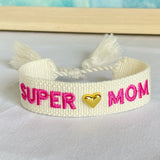 Adjustable Woven Friendship Bracelets with Tassel