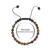 Alphanumeric Friendship Bracelet Tiger Eye Stone