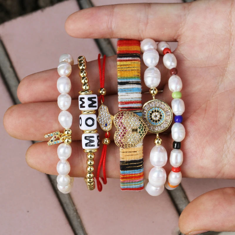 Ethnic Style Woven Ribbon Zircon Anklet Bracelet