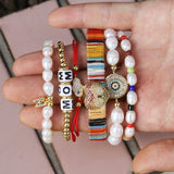 Ethnic Style Woven Ribbon Zircon Anklet Bracelet