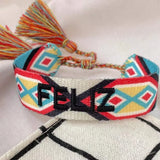 Boho Woven Wrap Bracelets Spanish Words Stackable Bohemian Style