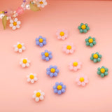 Floral Acrylic Pendant Earrings, Handmade Jewelry Accessories