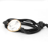 Natural Stone White-Turquoise Wrap Bracelet Boho Friendship Bracelet