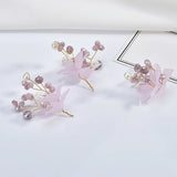 Copper Wire Wrapped Crystal Bead Hair Accessories DIY