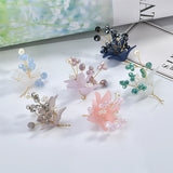 Copper Wire Wrapped Crystal Bead Hair Accessories DIY