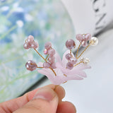 Copper Wire Wrapped Crystal Bead Hair Accessories DIY