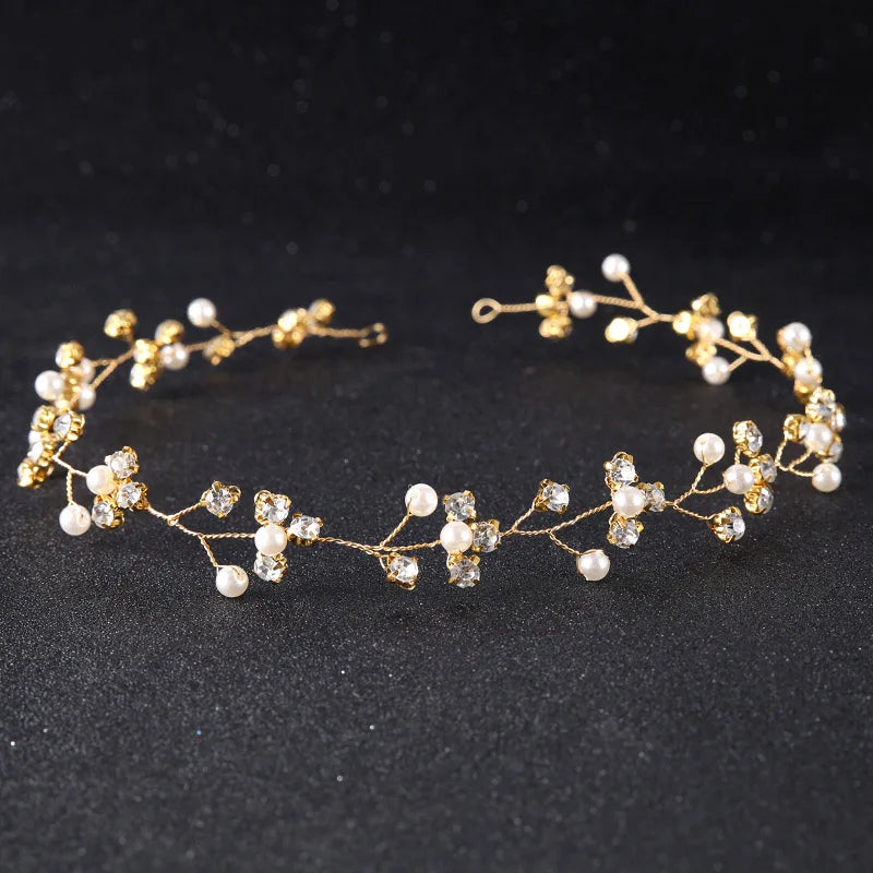 Crystal Bridal Hair Accessories Wreath for Wedding