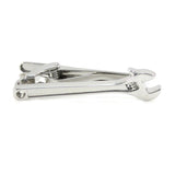 Adjustable Wrench Tie Bar Silver Tone Tool Father's Gift