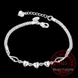 925 Solid Sterling Silver Bracelet for Women - Charm Jewelry Gift