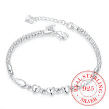 925 Solid Sterling Silver Bracelet for Women - Charm Jewelry Gift